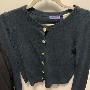 Acrobat small navy jeweled cardigan